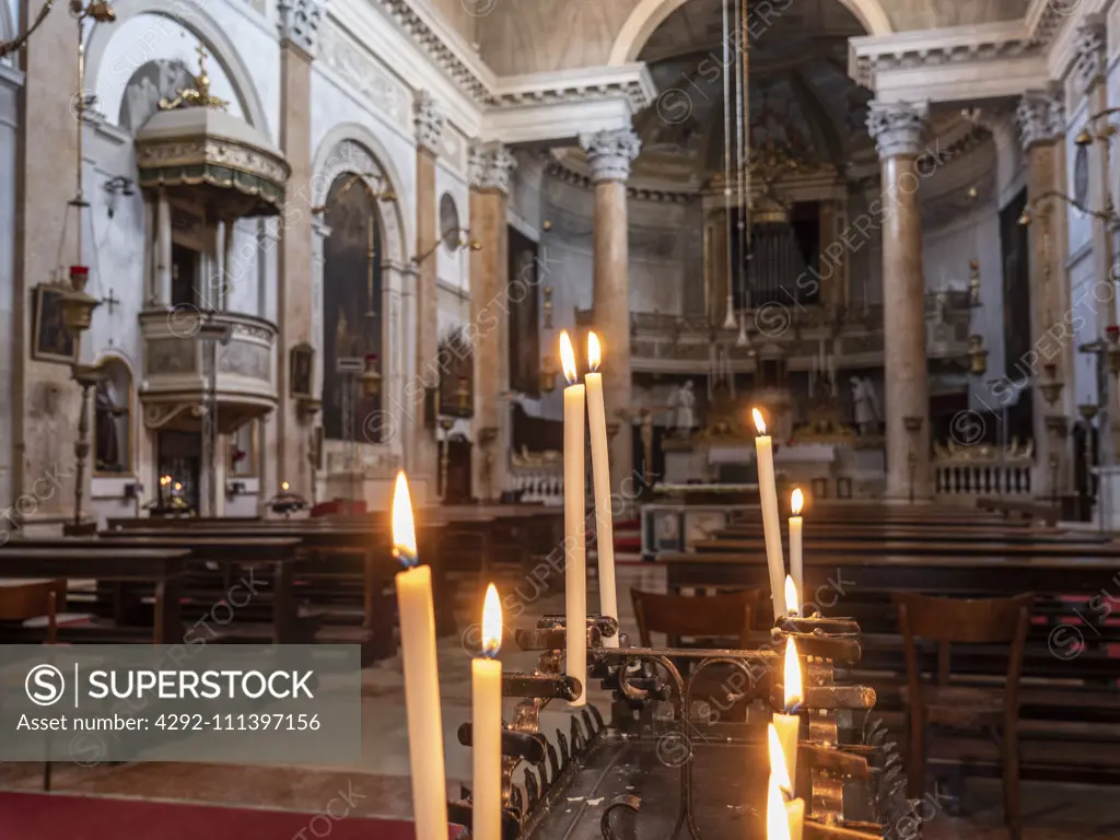 Italy, Veneto, Venice, interior of San Silvestro church