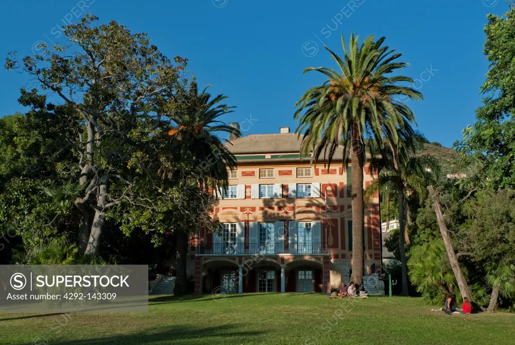 Italy, Liguria, Genoa, Nervi park, Villa Grimladi Fassio