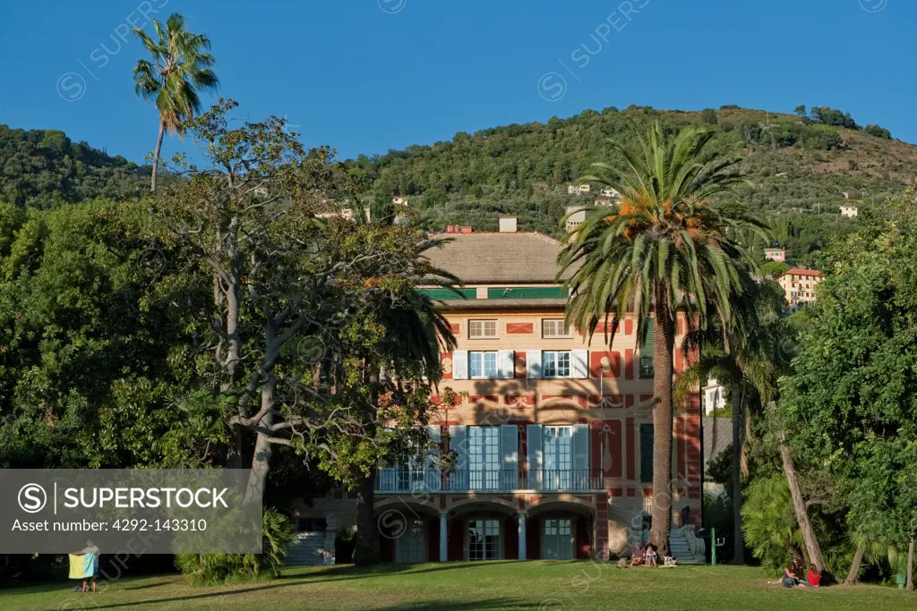 Italy, Liguria, Genoa, Nervi park, Villa Grimladi Fassio