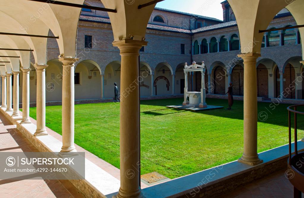 Italy Ravenna the antique cloister of the Franciscan friars