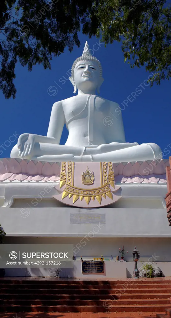 ""Buddha at the temple of the 1080 bells, Wat Khao Phanom Sawai National Park', ' Prasart District/ Surin province', Thailand""