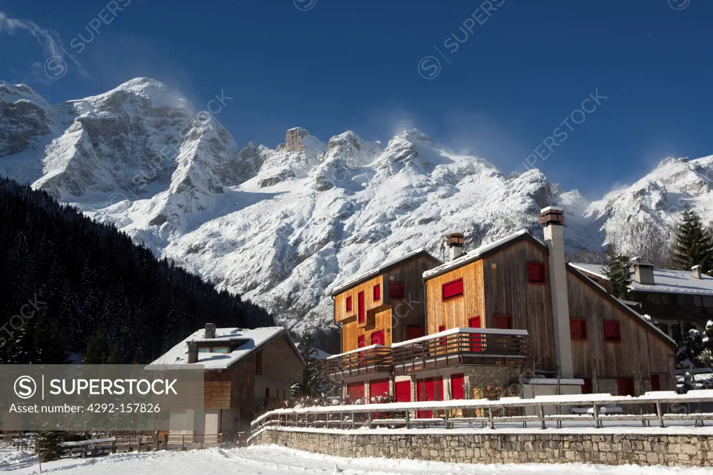 Italy, Veneto, Cadore, Zoldo Alto village