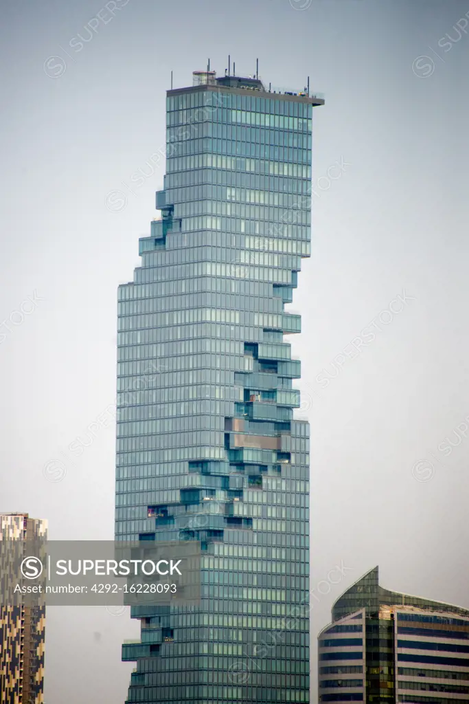 Asia, Thailand, Bangkok, MahaNakhon skyscraper