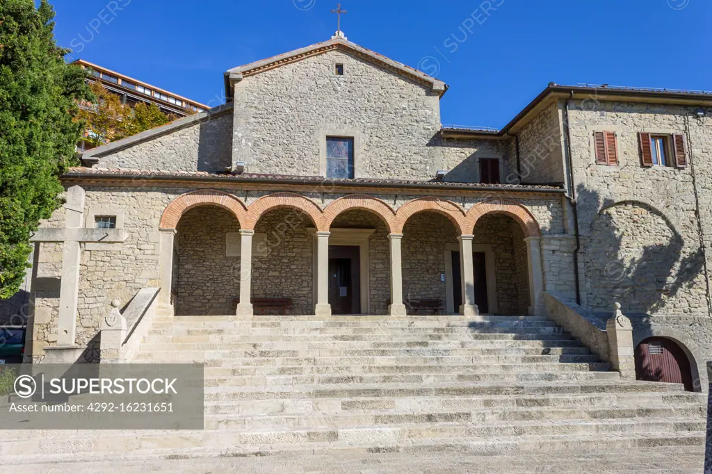 Italy, Emilia Romagna, San Marino, San Quirino church