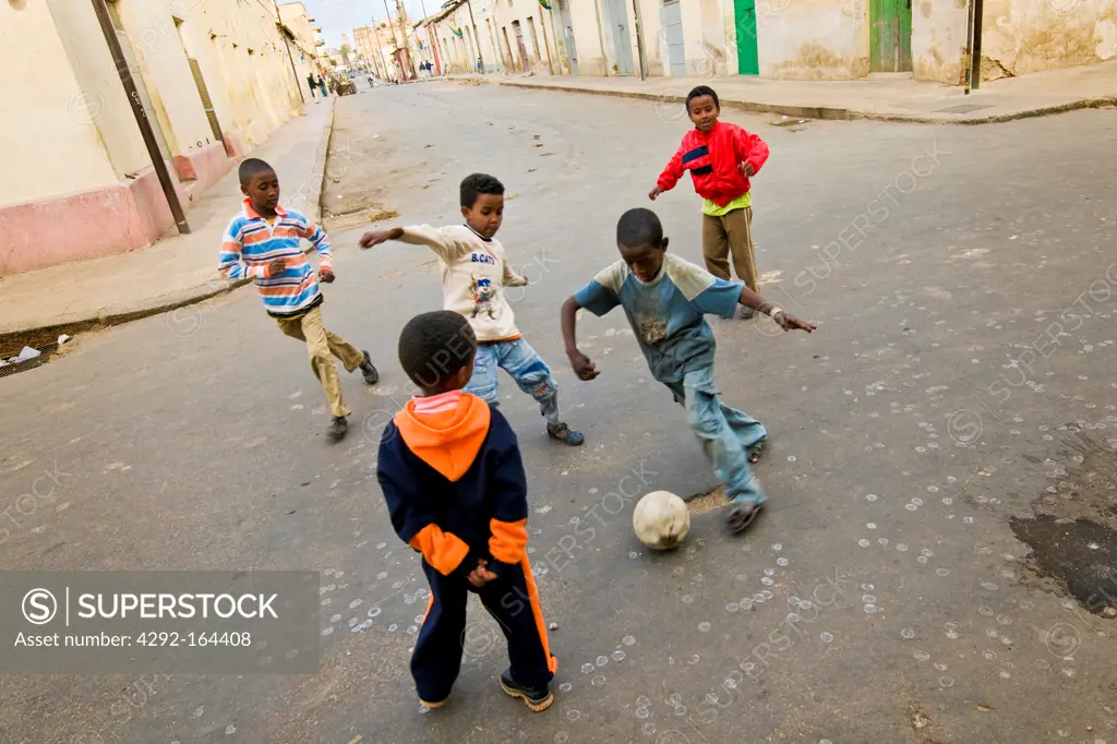 Football game, Asmara, Eritrea