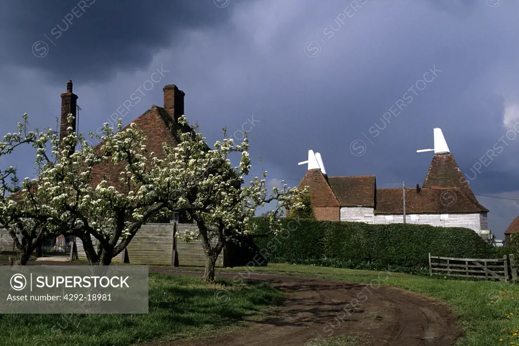 England, Kent Country, Old Oast house