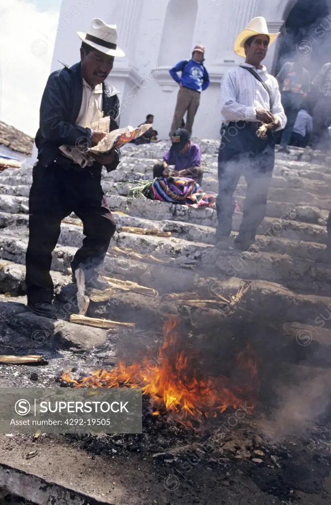 Guatemala, Chichicastenango, mayan ceremonies