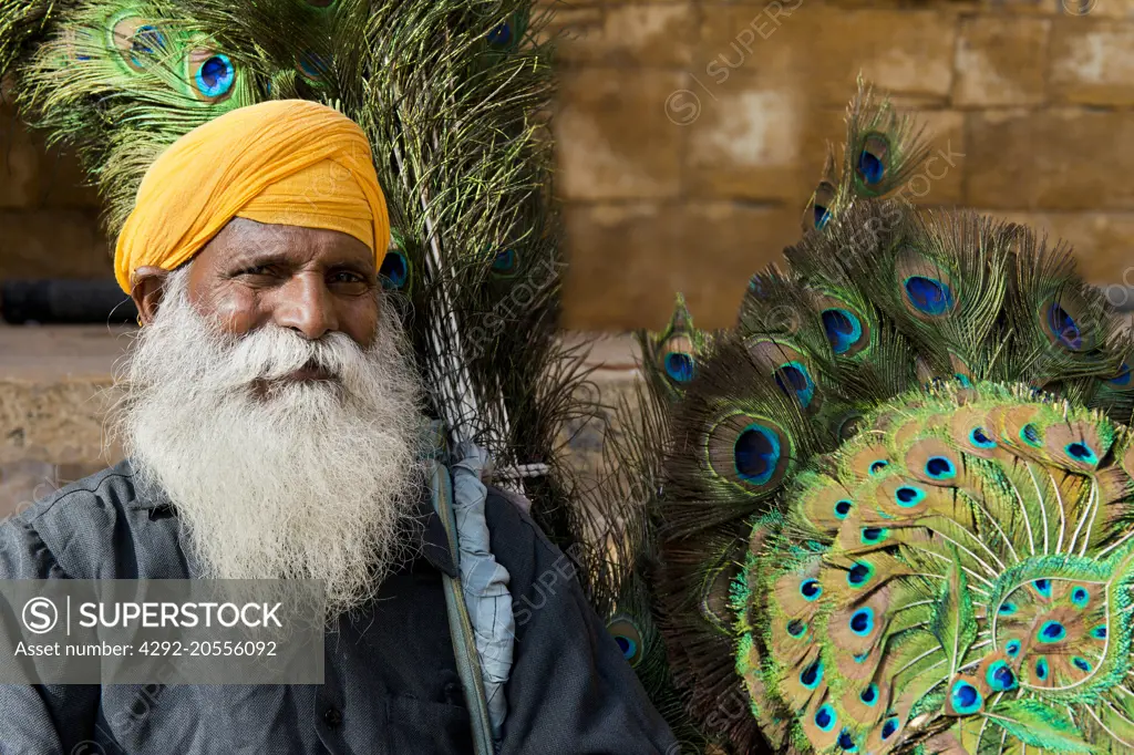 India, Rajasthan, Jaisalmer, portrait