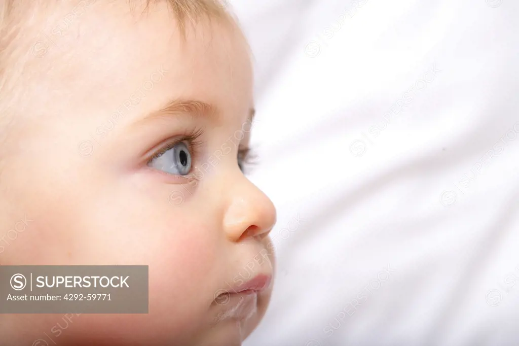 Baby face, close up