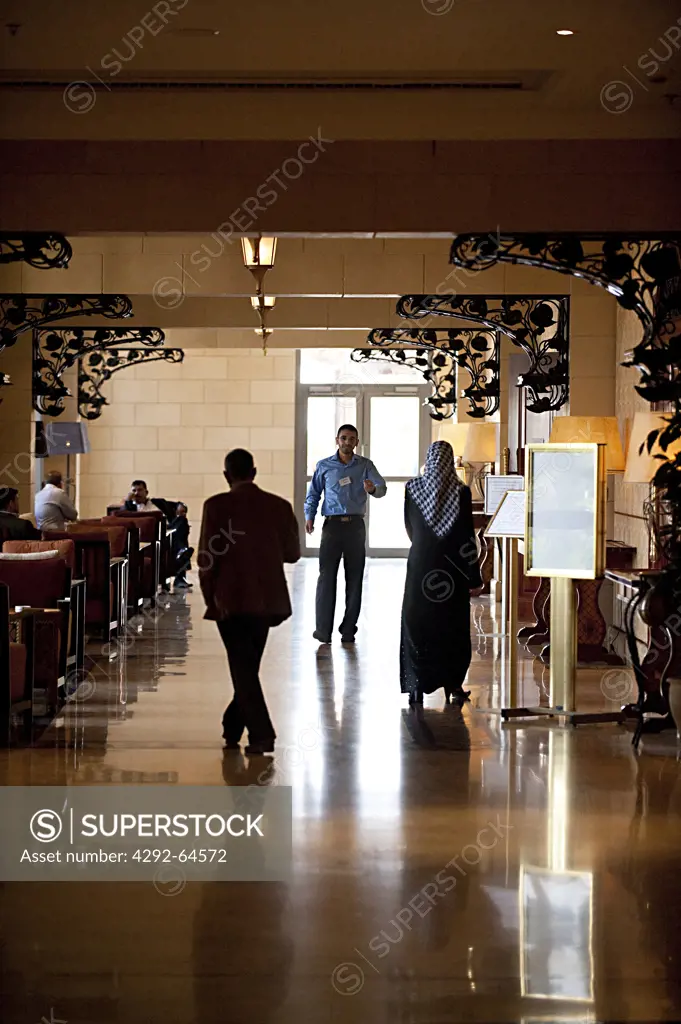 Israel, West Bank, Jericho, Intercontinental hotel lobby