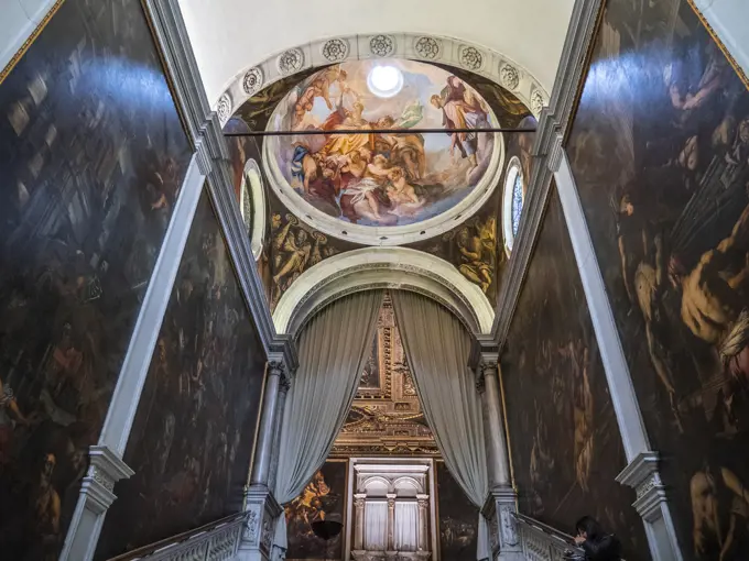 Italy, Veneto, Venice, Scuola Grande di San Rocco, the works of Tintoretto in the school of the sacred Rochus