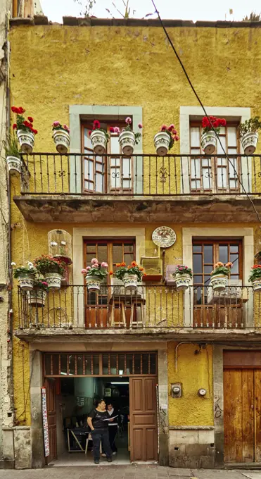 America, Mexico, Guanajuato, Guanajuato city, old house