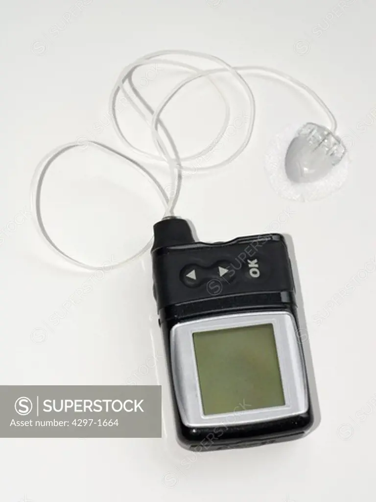 Close-up of an Animas insulin pump