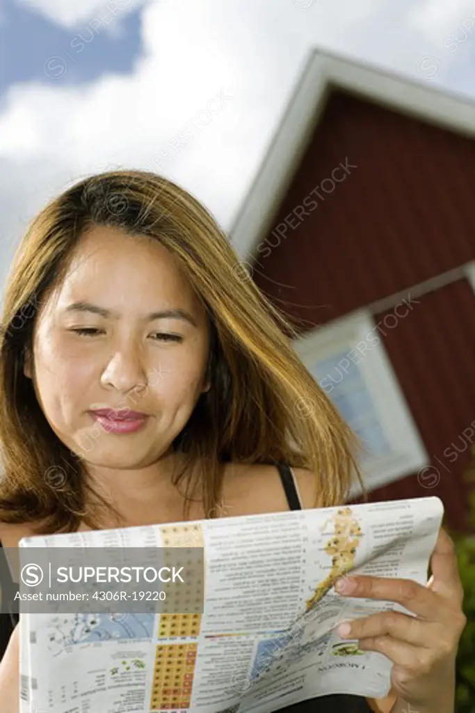 Portrait of a  Filipino woman in Sweden.