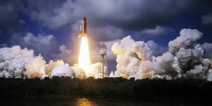 Liftoff of Space Shuttle Discovery