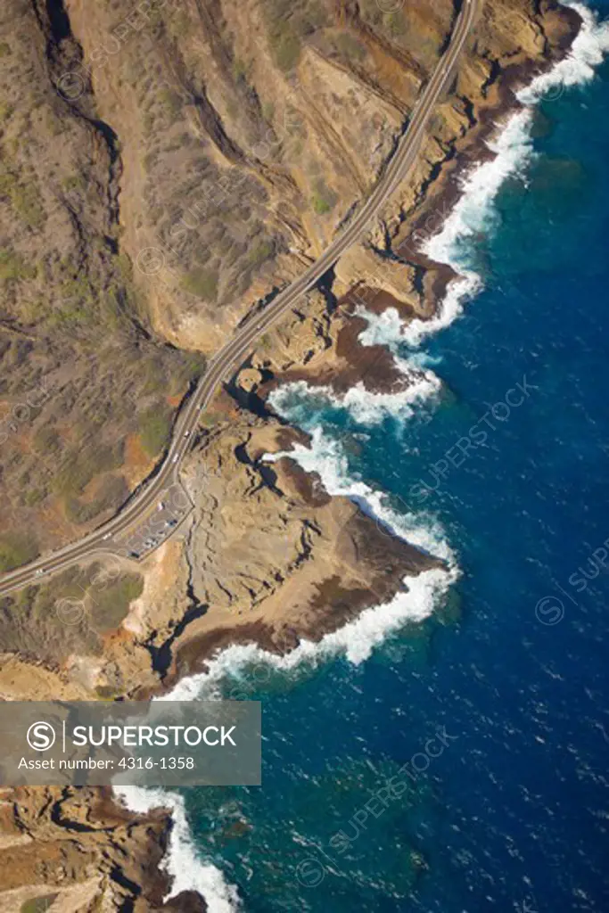 Coastal Highway 72, Near Makapuu Point, on the Hawaiian Island of Oahu