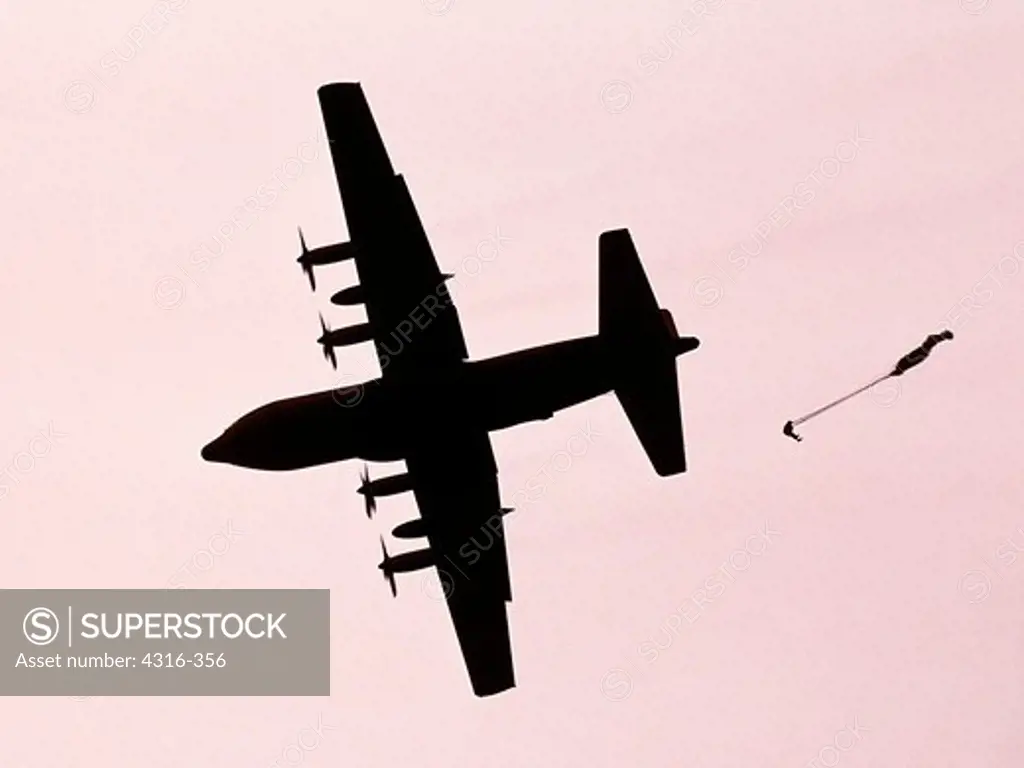 Special Operations Weather Team Leaps from a C-130 During a Training Exercise