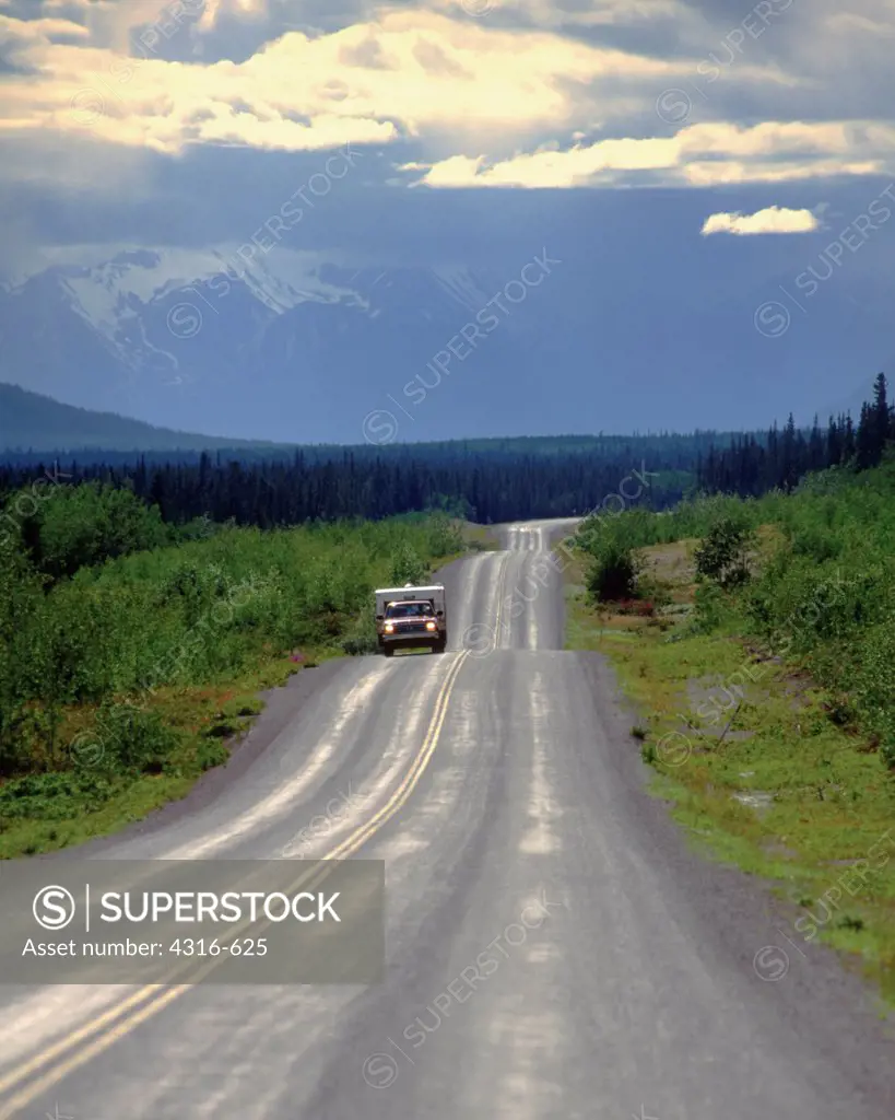 The Nearly Empty Alaska Canada Highway Strikes into the Yukon's Wilds