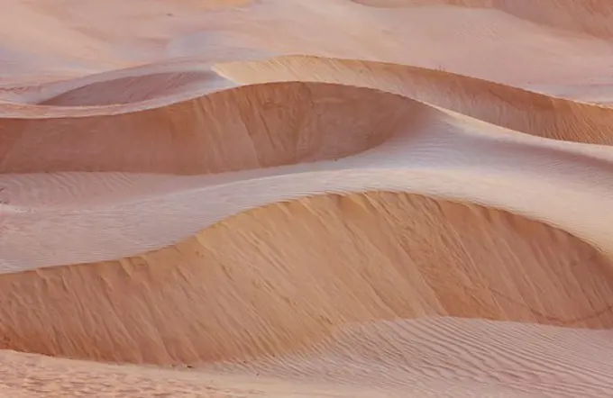 Sand dune forms, near Laayoune, Western Sahara