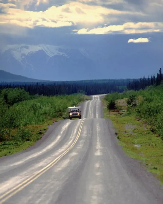 The Nearly Empty Alaska Canada Highway Strikes into the Yukon's Wilds