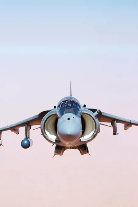 US Marine Corps AV-8B Harrier during a combat operation over the Al Anbar Province, Iraq