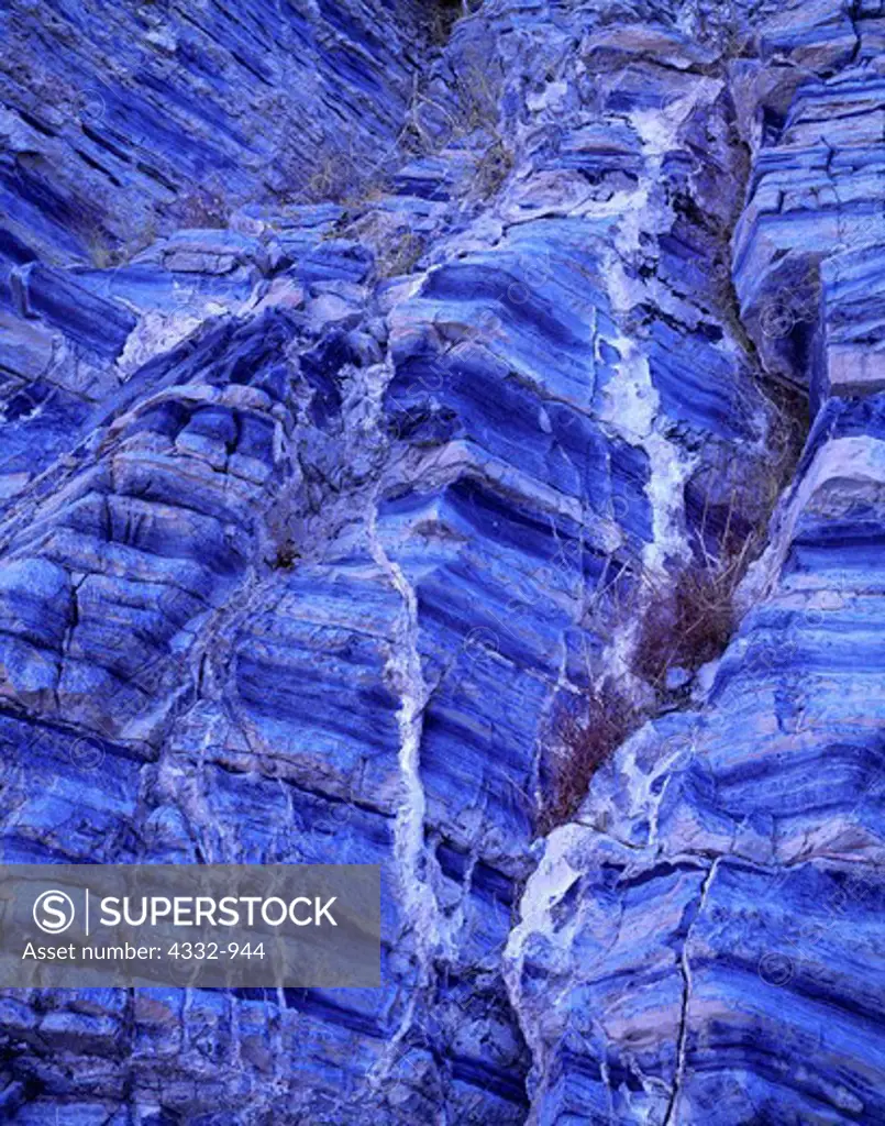 Limestone wall in Cottonwood Canyon, Death Valley National Park, California.