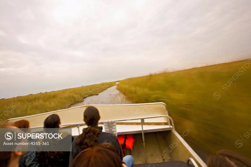 Airboat in the Everglades