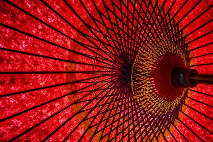 Japanese red umbrella