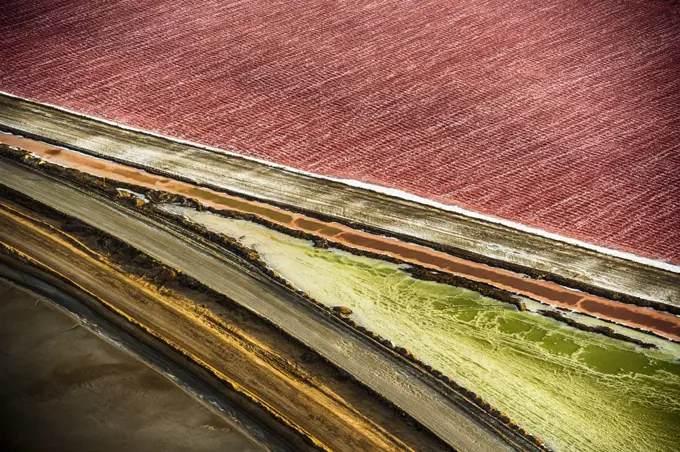 Salt flats outside of Swakopmund in Namibia