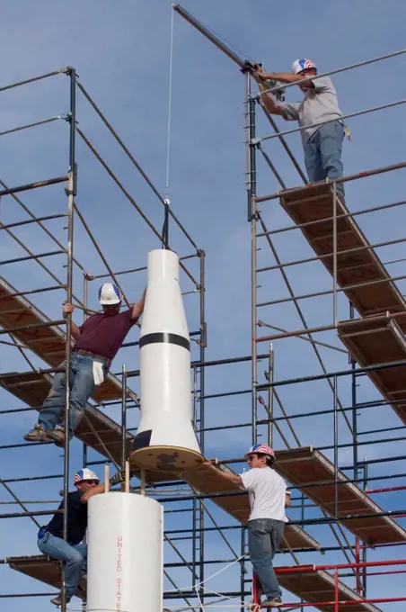 Assembling Saturn V Model Rocket