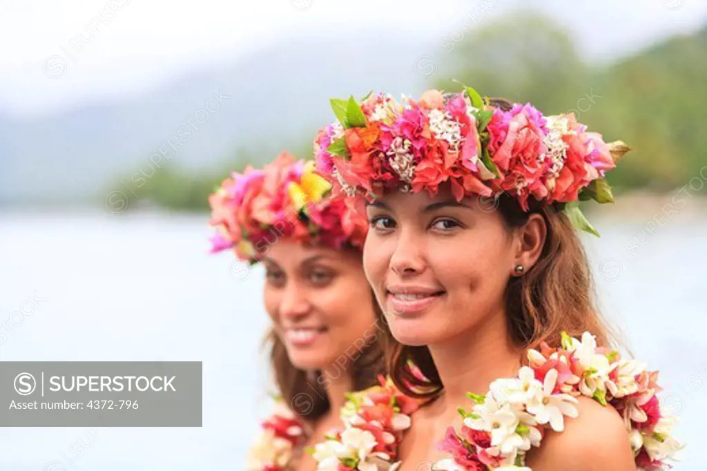 MR Tahitian Girls (age 23 & 24) Moorea Island, Society Islands, French Polynesia, South Pacifiic