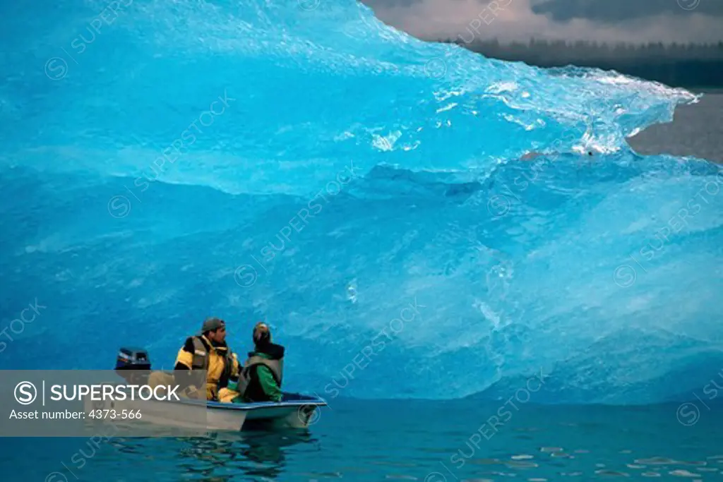 Tourists Viewing Iceberg