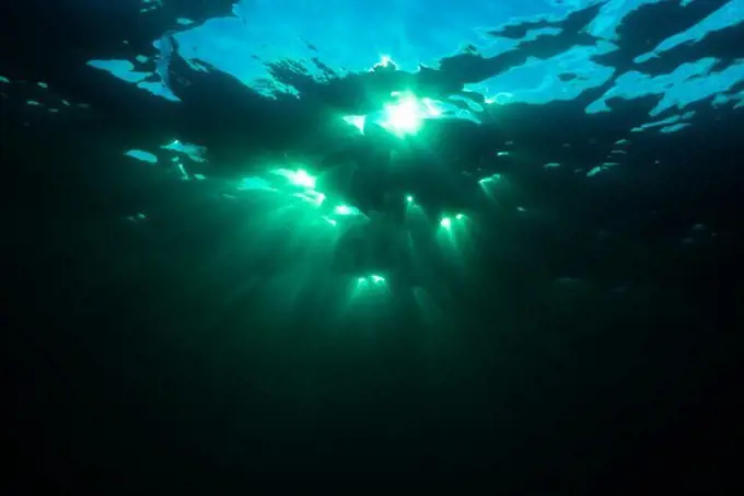 Sunset Seen From Underwater