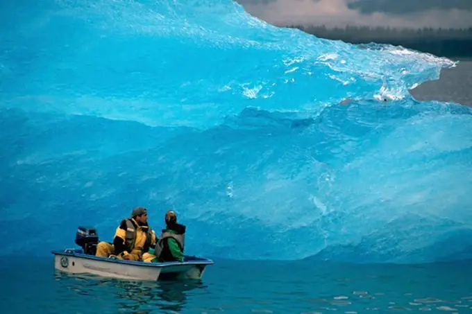 Tourists Viewing Iceberg