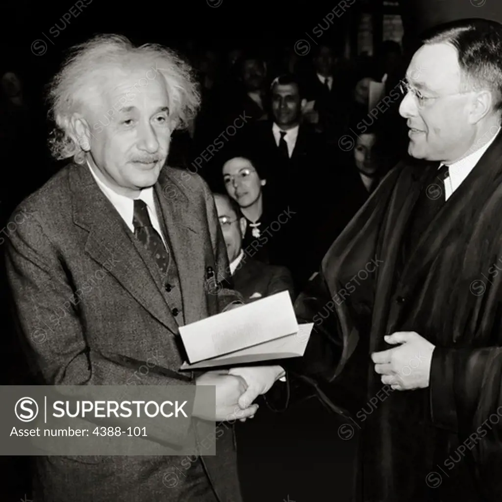 Einstein Becomes a US Citizen