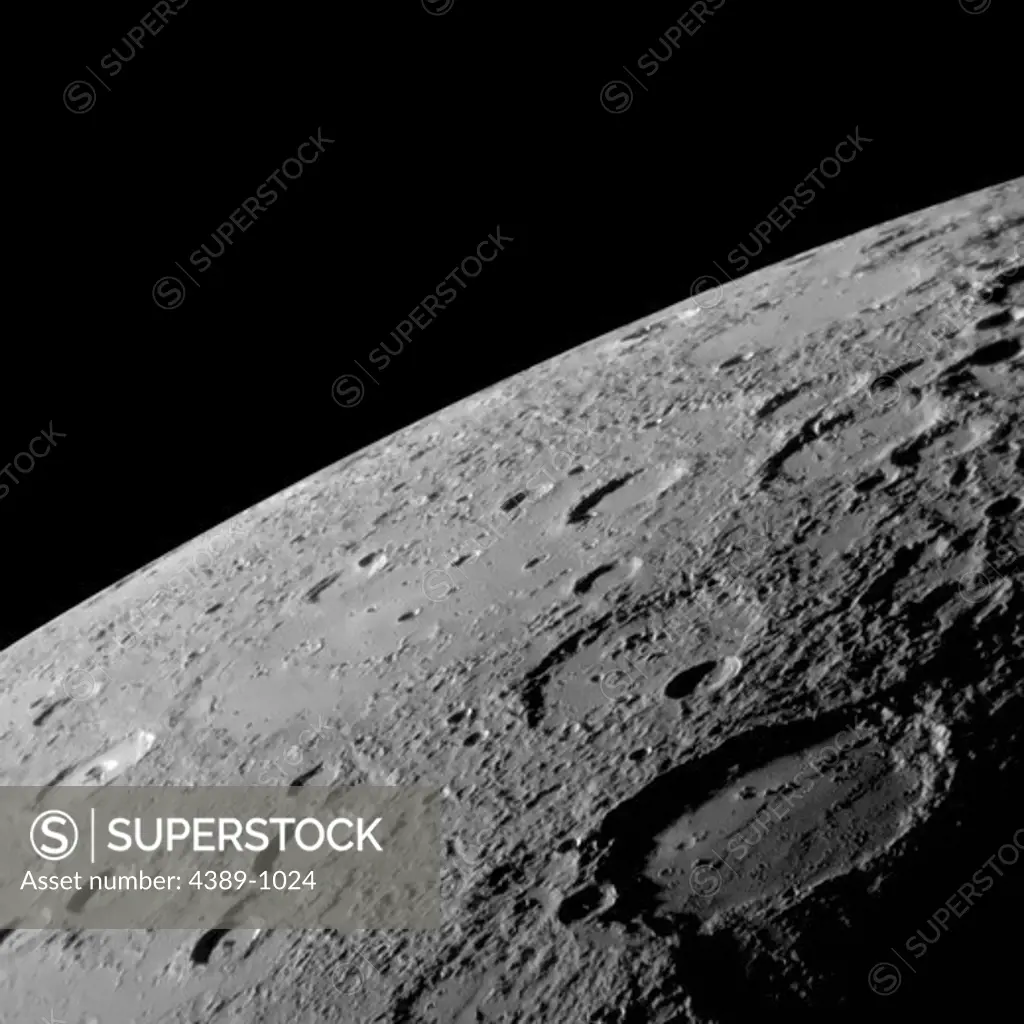 Craters and Horizon of Mercury