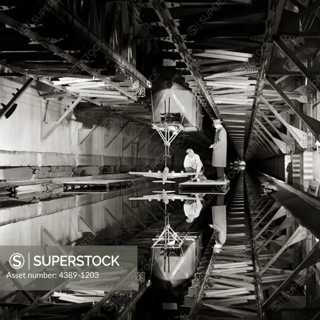 B-29 Model in Testing Tunnel