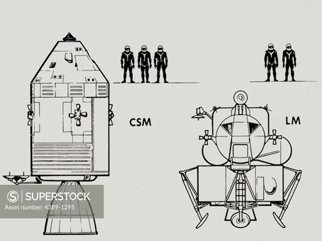 Apollo CSM & LM Comparison