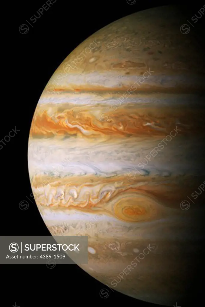 Portrait of Jupiter from Cassini Probe