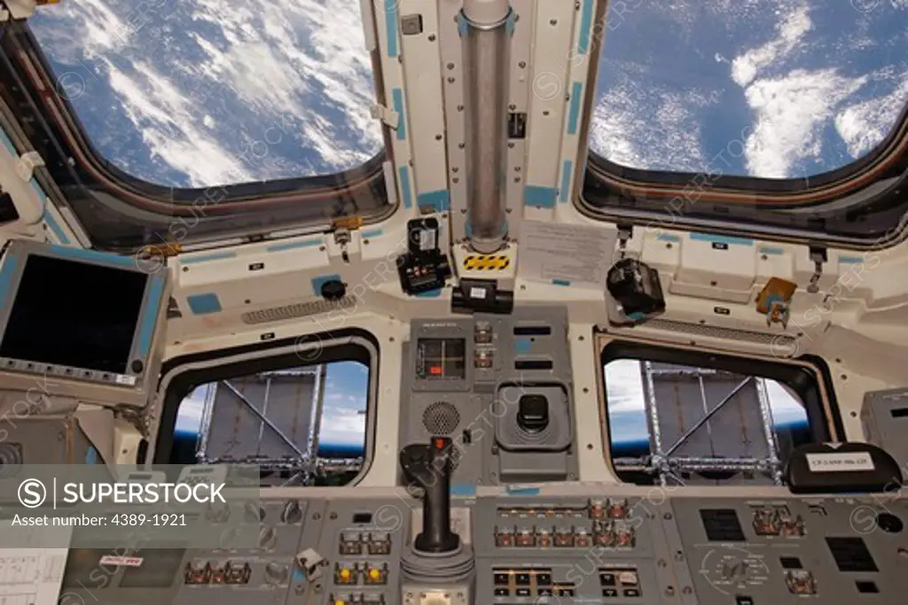 View From Space Shuttle Atlantis