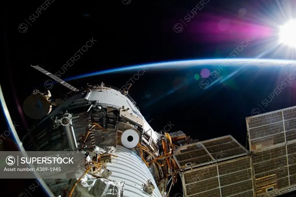 Sunrise Over International Space Station