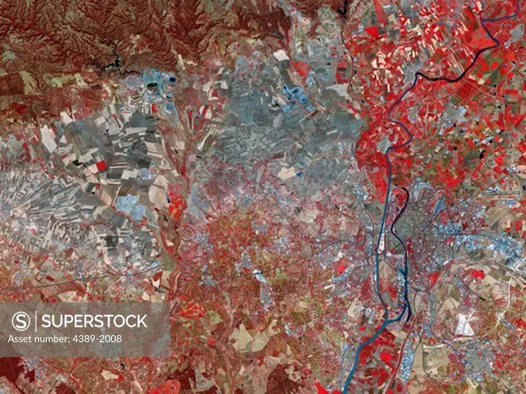 Orbital View of Seville, Space