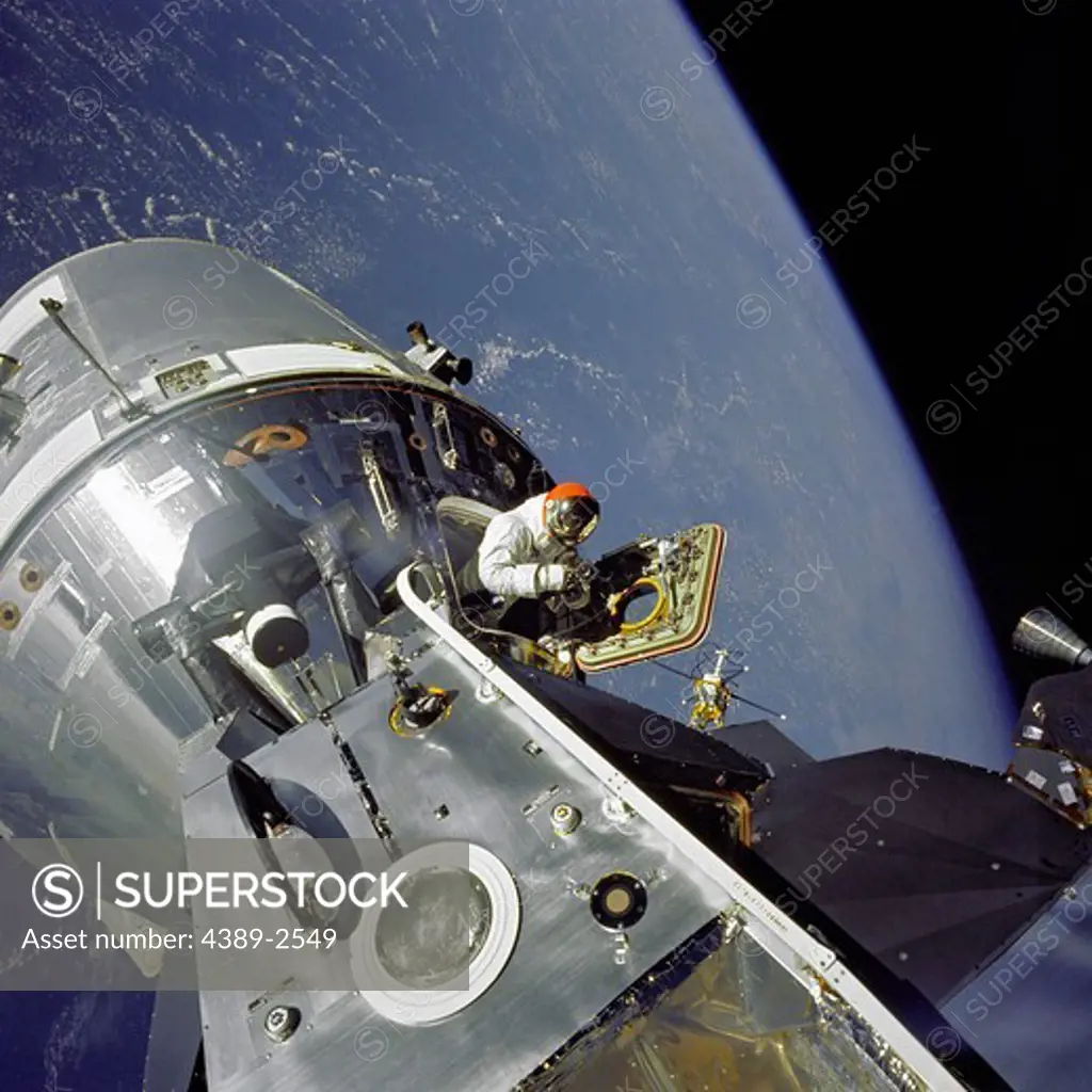 Maneuvering Practice During Apollo 9