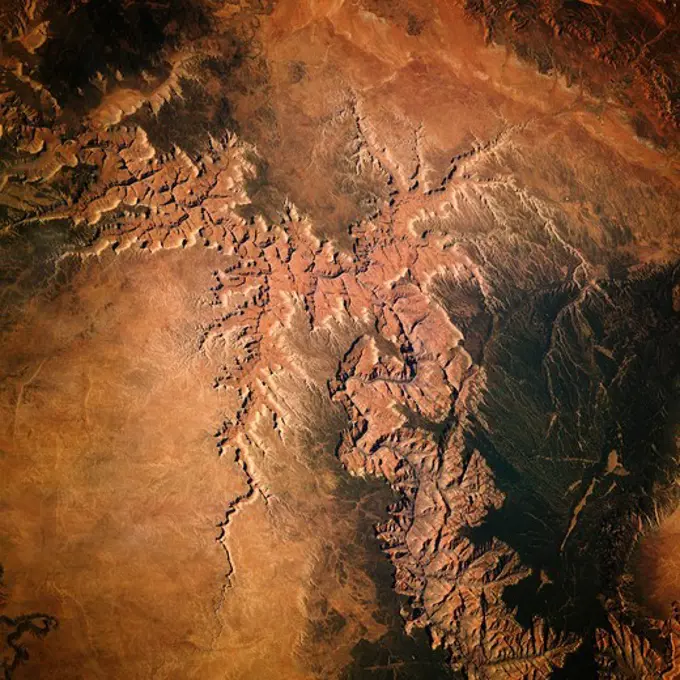 The Grand Canyon as Seen from Space