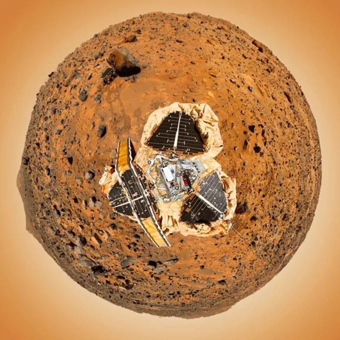 Mars Pathfinder 'Filled Donut' Mosaic, Mars