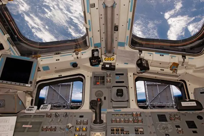 View From Space Shuttle Atlantis