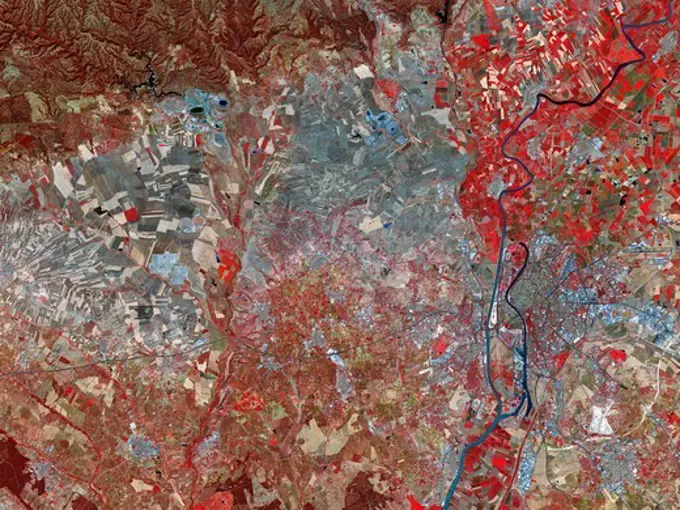 Orbital View of Seville, Space