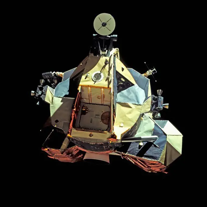 Apollo 17 Lunar Ascent Module Challenger in Space