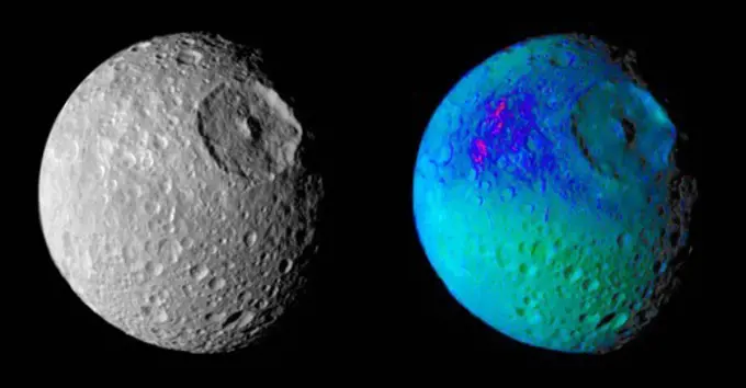 False Color Image of Mimas