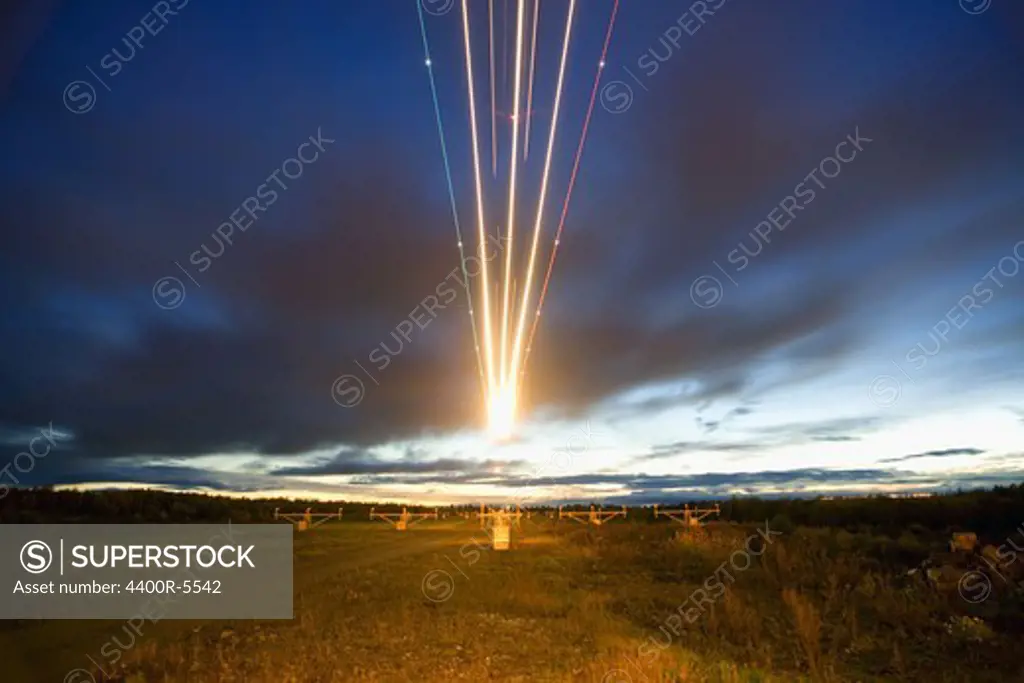 Light phenomenon on the sky, Sweden.